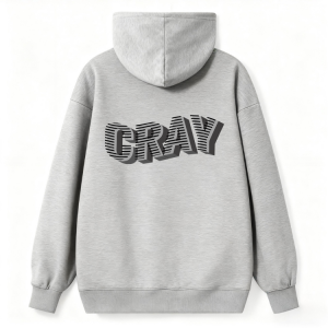 Vintage "CRAY" Letter Back Print Hoodie
