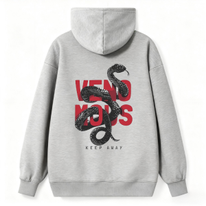 Venomous Snake Gothic Graphic Hoodie
