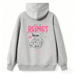 "Regret" Skull & Rose Gothic Hoodie