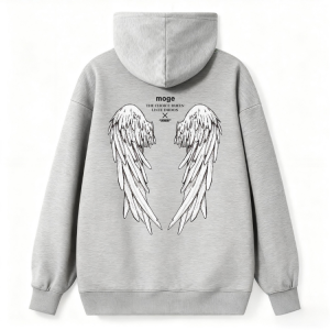 Angel Wings Sketch Streetwear Hoodie
