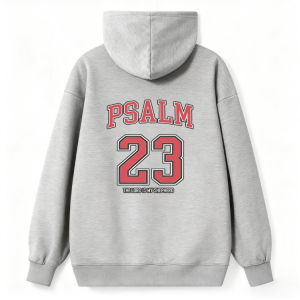 "Psalm 23" Retro Jersey Style Hoodie
