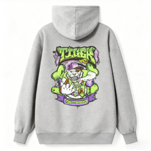 Retro Cartoon Tiger Streetwear Hoodie