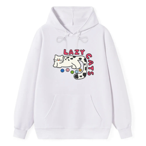 "Lazy Cats" Cartoon Hoodie