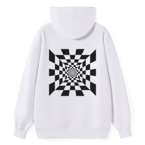 Black & White Checkerboard Hoodie