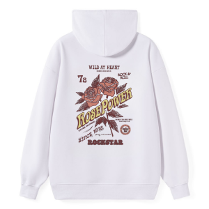 "Rose Power" Vintage Poster Hoodie