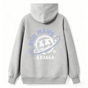 "Fur Man's Eraser" Space Graphic Hoodie